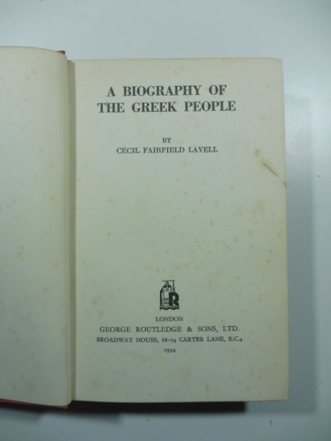A biography of the Greek people